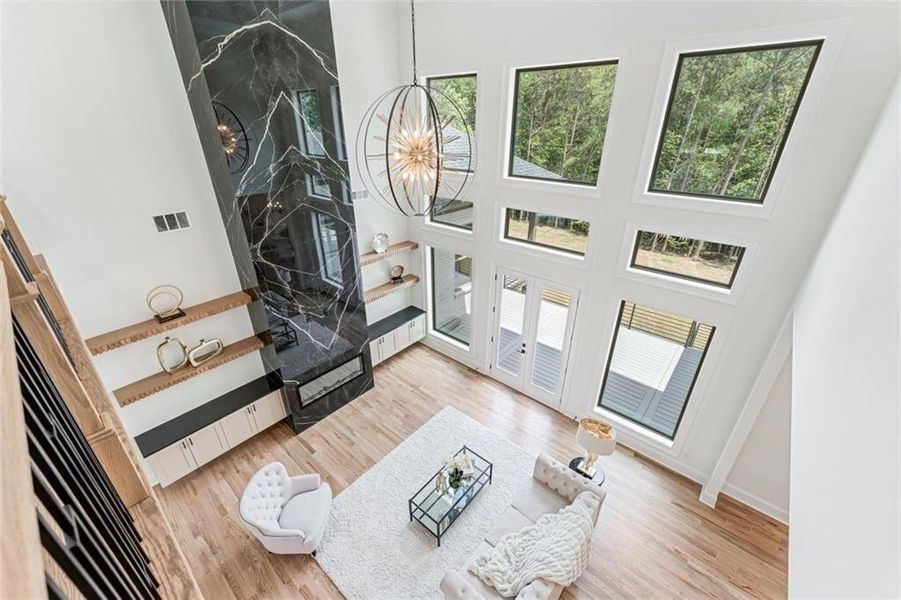 Furnished interior view inside a new home in , Buford (Image 8).