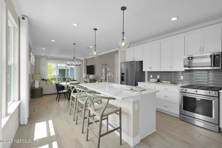 Furnished interior view inside a new home in Summer Bay at Grand Oaks, St. Augustine (Image 27).