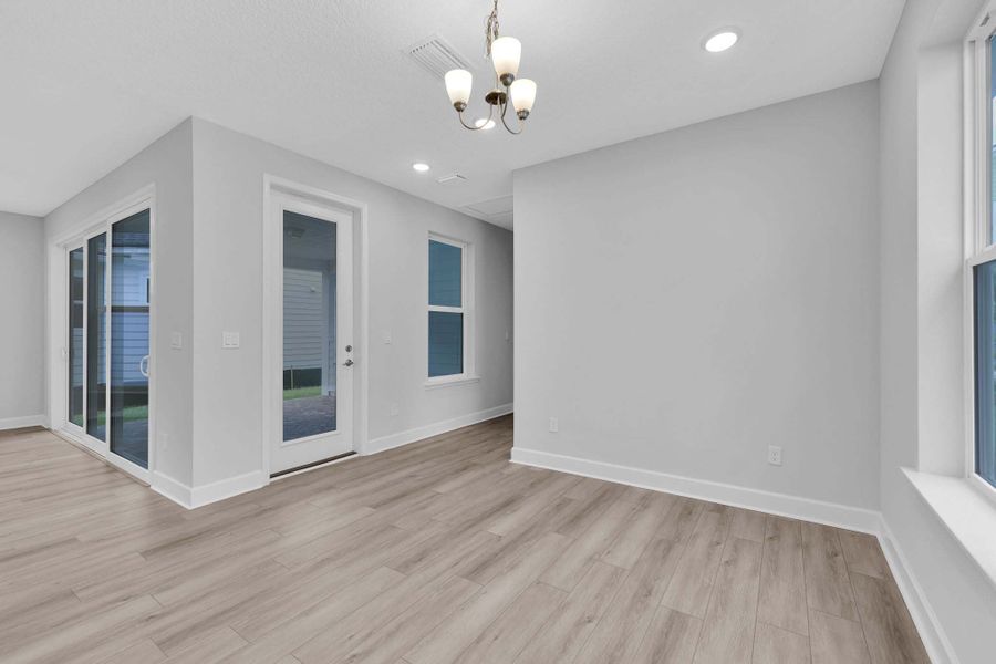 Representative unfurnished interior of a home built from the The Clermont by Providence Homes (Florida) in Seabrook Village at Seabrook, Nocatee (Image 18).