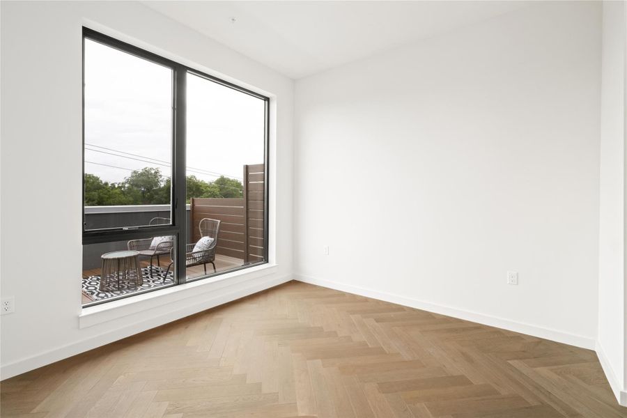 Spacious, unfurnished interior of a new home in One Oak, Austin (Image 18). Spacious, unfurnished interior of a new home in One Oak, Austin (Image 18).