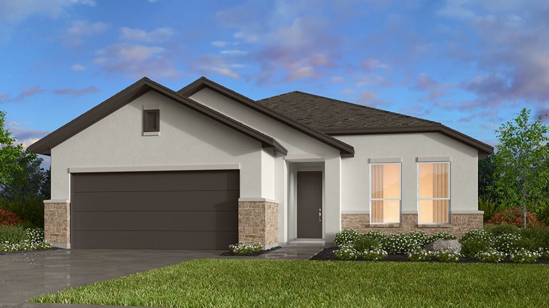 Representative exterior photo of a completed home built from the Driftwood by Taylor Morrison in Nolina 50s, Georgetown, TX (Image 2).