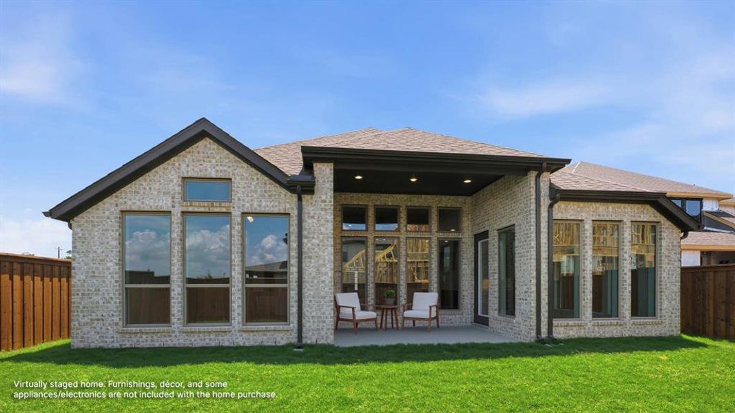 Exterior details and patio area of a home in Lakewood Village, Lakewood Village (Image 2). Exterior details and patio area of a home in Lakewood Village, Lakewood Village (Image 2).