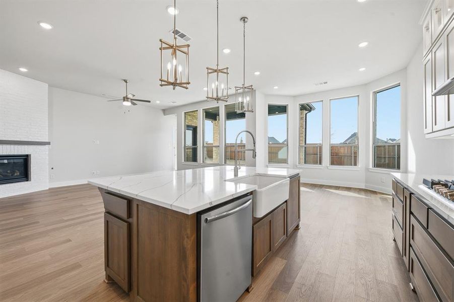 Furnished interior view inside a new home in Wildflower Ranch: 60ft. lots, Dish (Image 7).