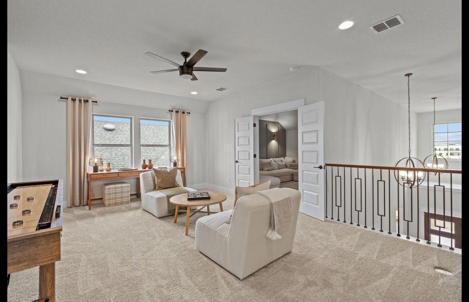 Furnished interior view inside a new home in Corley Farms, Boerne (Image 6).