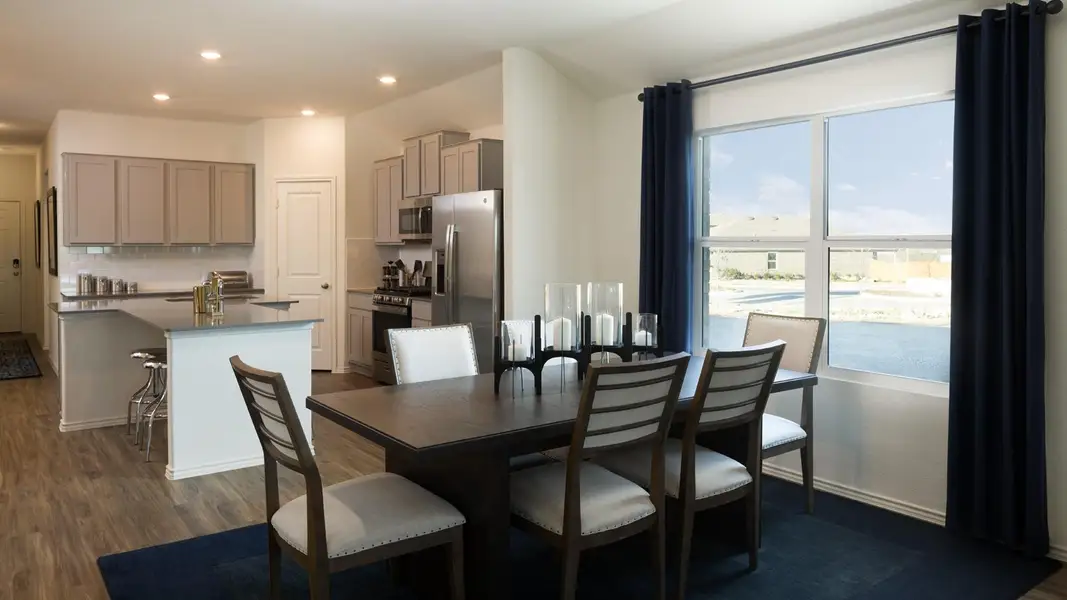 Furnished interior view inside a new home in Plum Creek North: Claremont Collection, Kyle (Image 9).