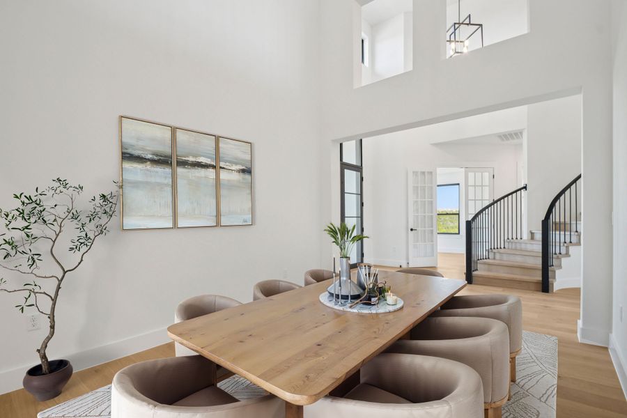 Furnished interior view inside a new home in Milky Way at River Place, Austin (Image 5).
