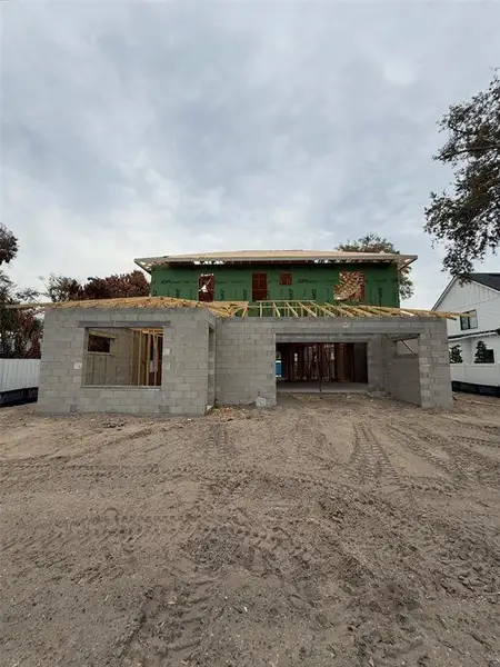 In-progress construction of a new home in , Winter Park, FL (Image 4).