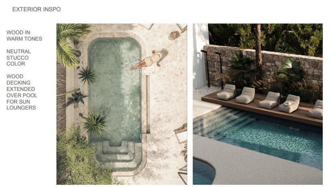 Outdoor pool with a deck Outdoor pool with a deck