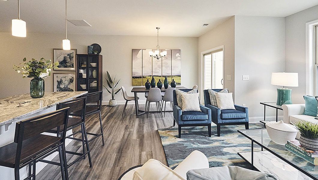 Furnished interior view inside a new home in The Grove at Glennview, Kernersville (Image 10).