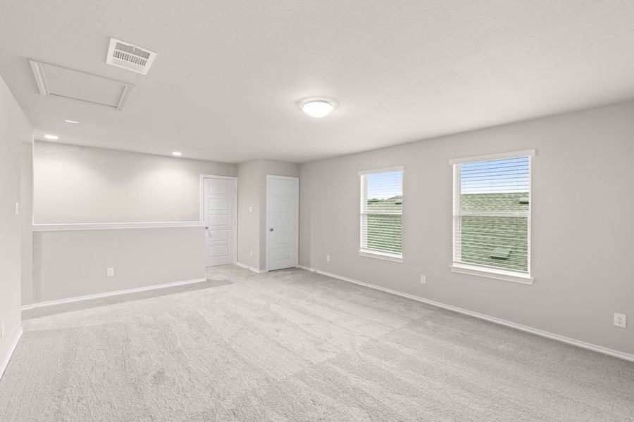 Representative exterior photo of a completed home built from the Willow by Impression Homes in Creekside Ranch, Blue Ridge, TX (Image 18).