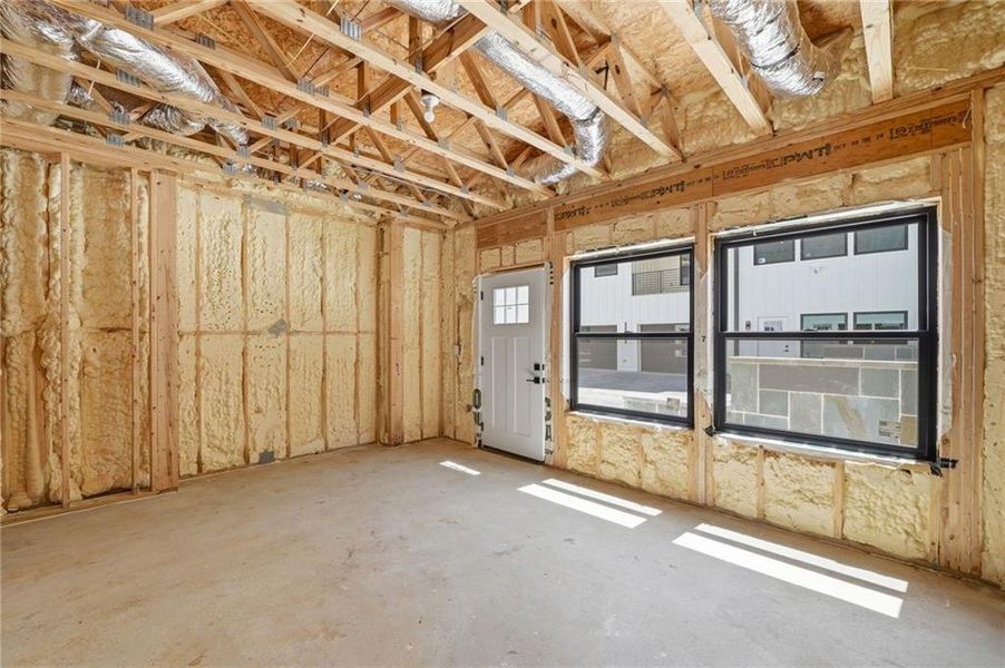 In-progress construction of a new home in , Roswell, GA (Image 53).