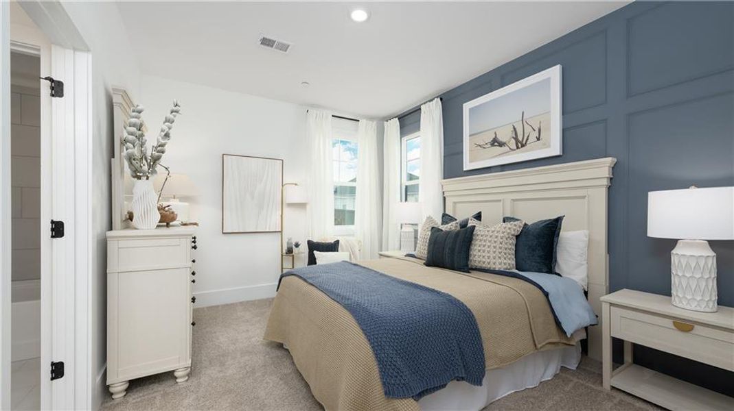 Furnished interior view inside a new home in The Village at Sandy Plains, Marietta (Image 6).
