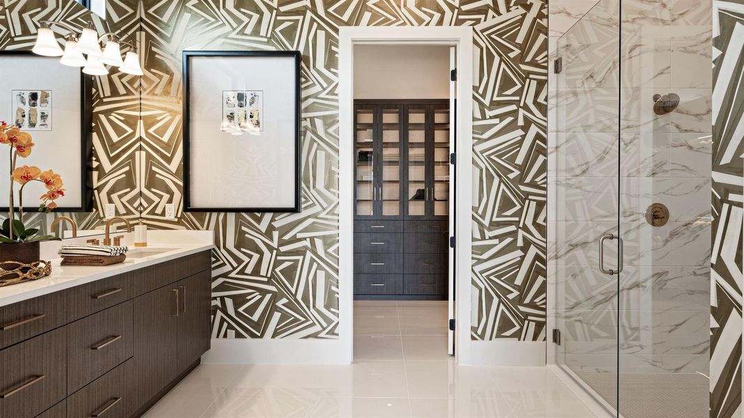 Furnished interior view inside a new home in L'Ambiance at Avenir, Palm Beach Gardens (Image 41). Furnished interior view inside a new home in L'Ambiance at Avenir, Palm Beach Gardens (Image 41).