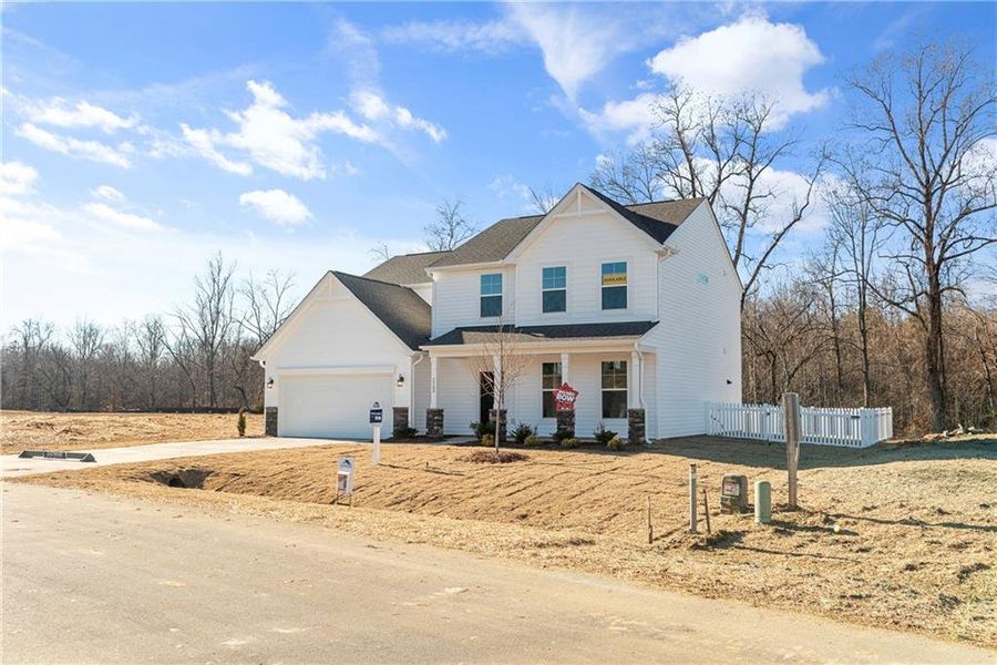 In-progress construction of a new home in Arbor West, Dawsonville, GA (Image 42).