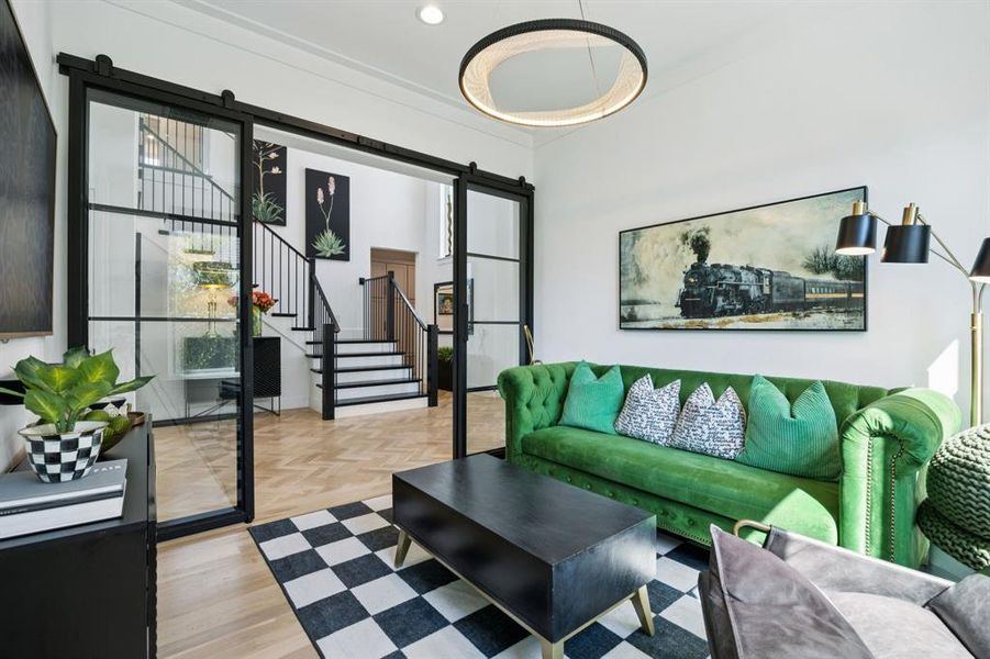 Furnished interior view inside a new home in , Prosper (Image 25). Furnished interior view inside a new home in , Prosper (Image 25).