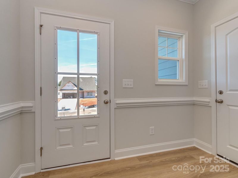 Foyer w/garage entry and coat closet