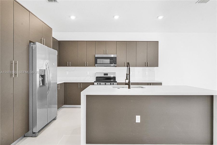 Furnished interior view inside a new home in , Miami (Image 39).