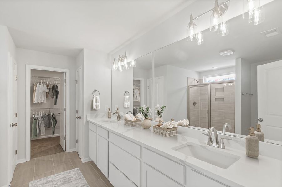 Representative furnished interior of a home built from the The Shiloh II by Stanley Martin Homes in Clairmont, Charlotte (Image 6).