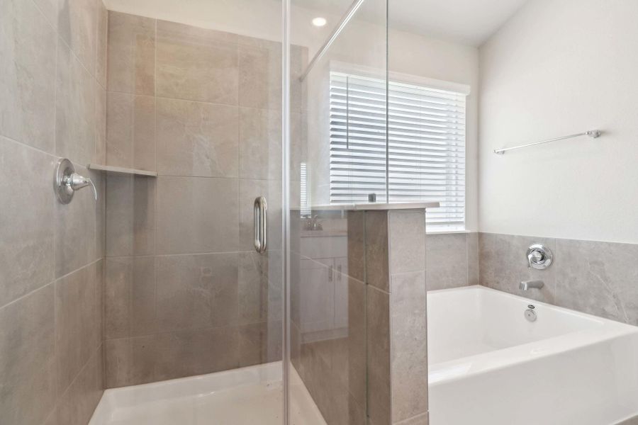 Furnished interior view inside a new home in Massey Oaks - Premier Series, Pearland (Image 17).