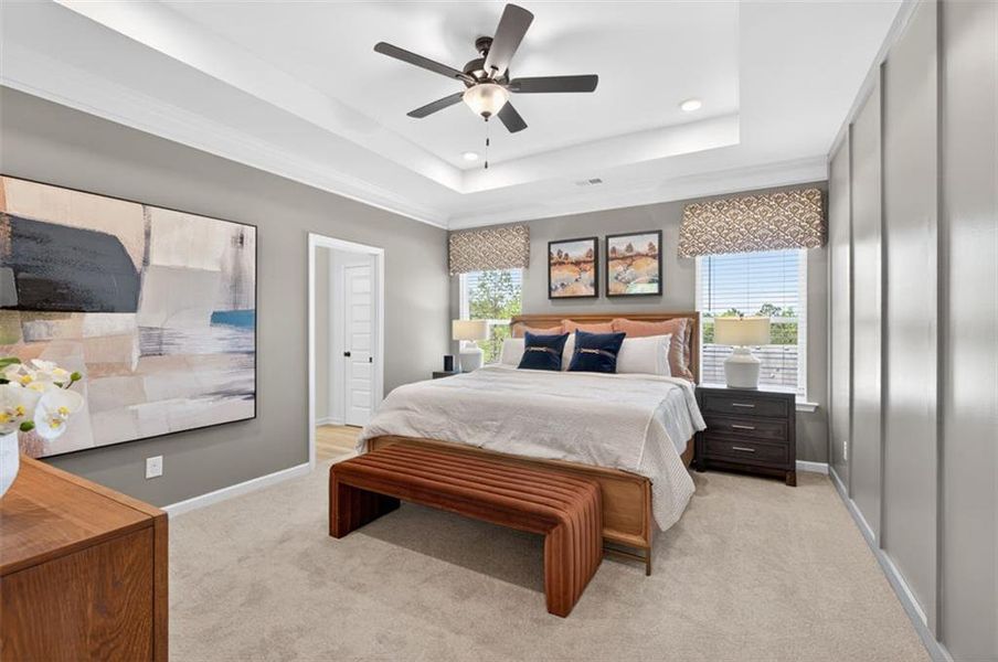 Furnished interior view inside a new home in The Stiles, Cartersville (Image 4).