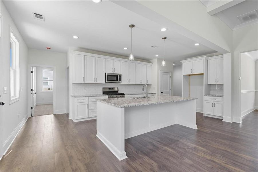 Furnished interior view inside a new home in , Hiram (Image 8).