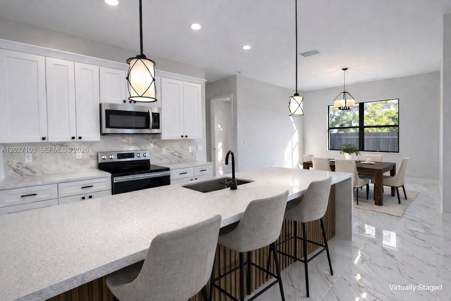 Furnished interior view inside a new home in , Cape Coral (Image 5). Furnished interior view inside a new home in , Cape Coral (Image 5).