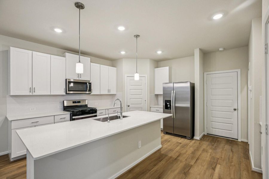 Furnished interior view inside a new home in Pinewood Trails - City Series, Atascocita (Image 17).