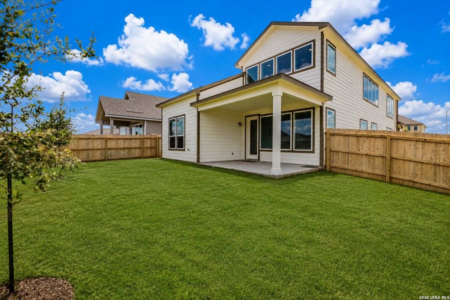 Exterior details and patio area of a home in Talley Fields, San Antonio (Image 27).