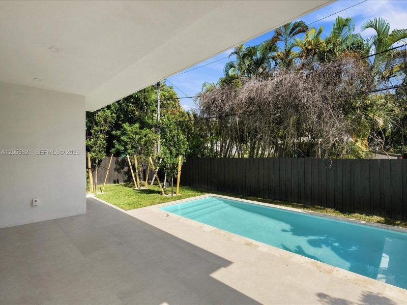Exterior details and patio area of a home in , Miami (Image 28). Exterior details and patio area of a home in , Miami (Image 28).