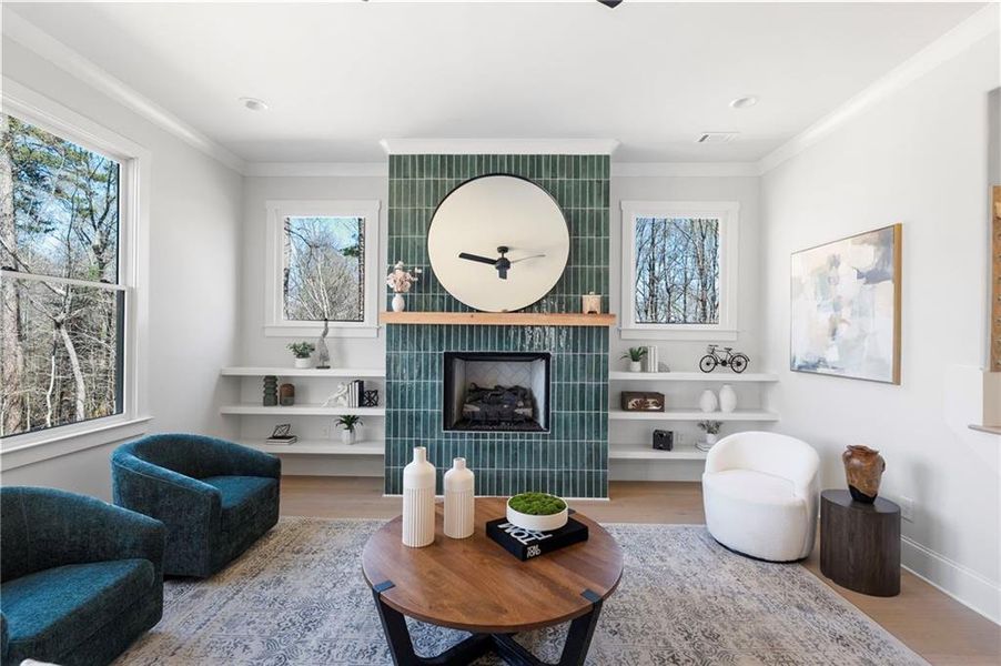 Furnished interior view inside a new home in , Cumming (Image 18).