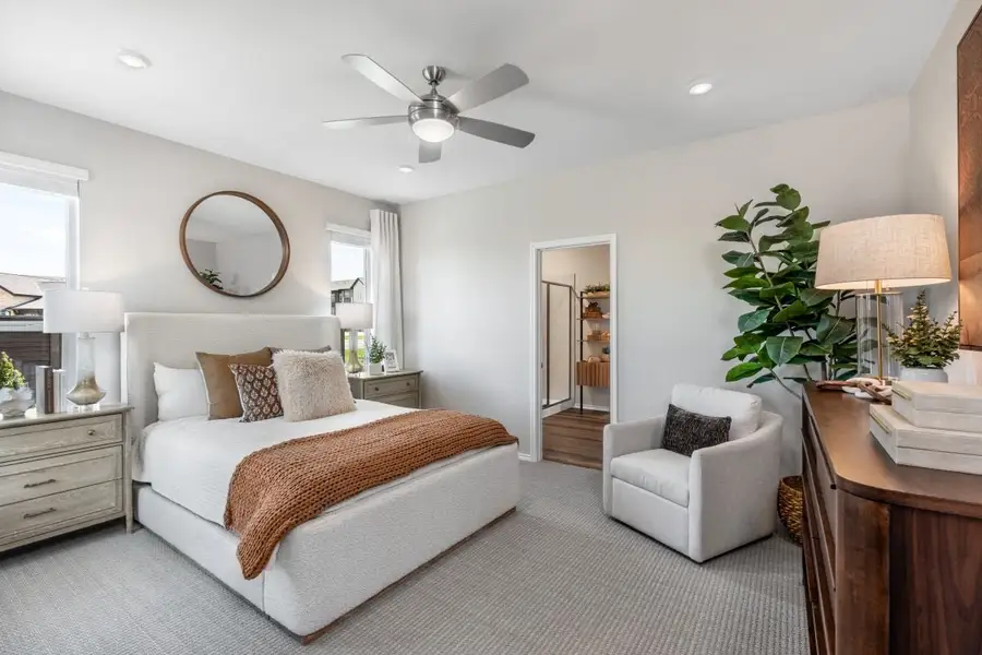 Representative furnished interior of a home built from the 1605 Modeled by KB Home in Sunset Oaks, Maxwell (Image 9).