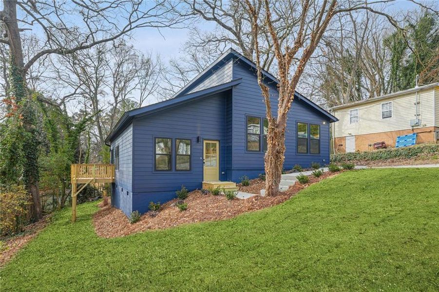Front exterior of a new home in , Atlanta, GA, highlighting curb appeal (Image 25).