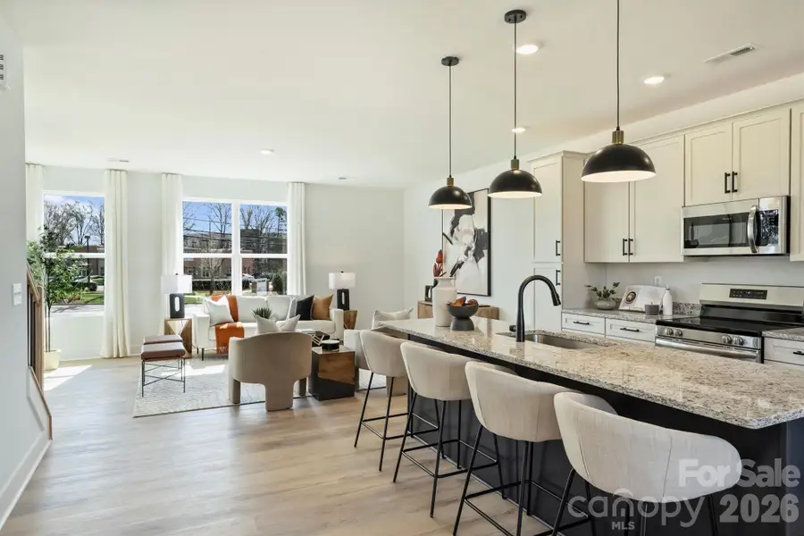 Furnished interior view inside a new home in , Charlotte (Image 6).