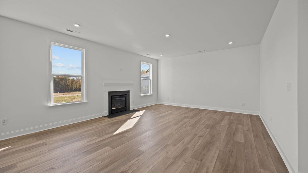 Furnished interior view inside a new home in Farms at Bellingham, Mooresville (Image 6).