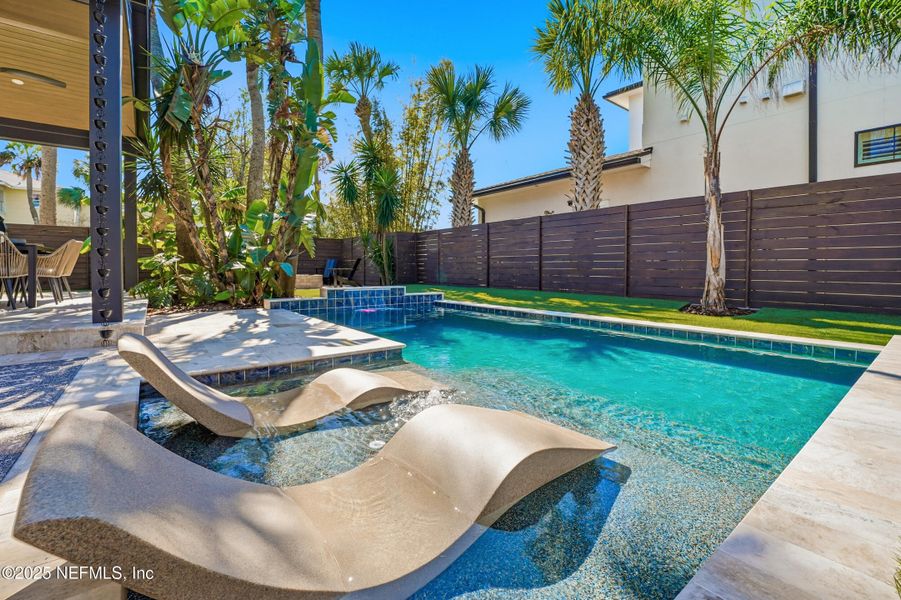 Exterior details and patio area of a home in , Neptune Beach (Image 31). Exterior details and patio area of a home in , Neptune Beach (Image 31).