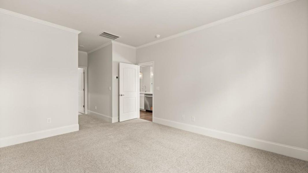 Spacious, unfurnished interior of a new home in Hamptons at Riverwood North, Dallas (Image 17).