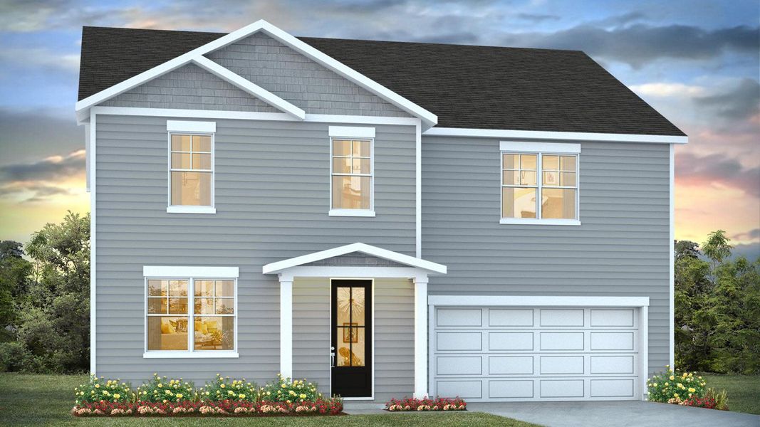 Representative exterior photo of a completed home built from the HALTON by D.R. Horton in Sheep Island, Summerville, SC (Image 2).