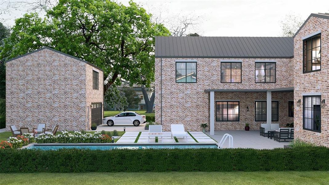 Front exterior of a new home in , Dallas, TX, highlighting curb appeal (Image 5). Front exterior of a new home in , Dallas, TX, highlighting curb appeal (Image 5).