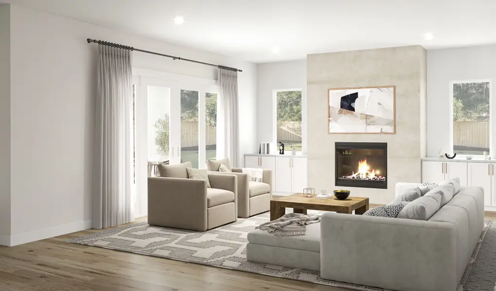 Furnished interior view inside a new home in , Houston (Image 4).