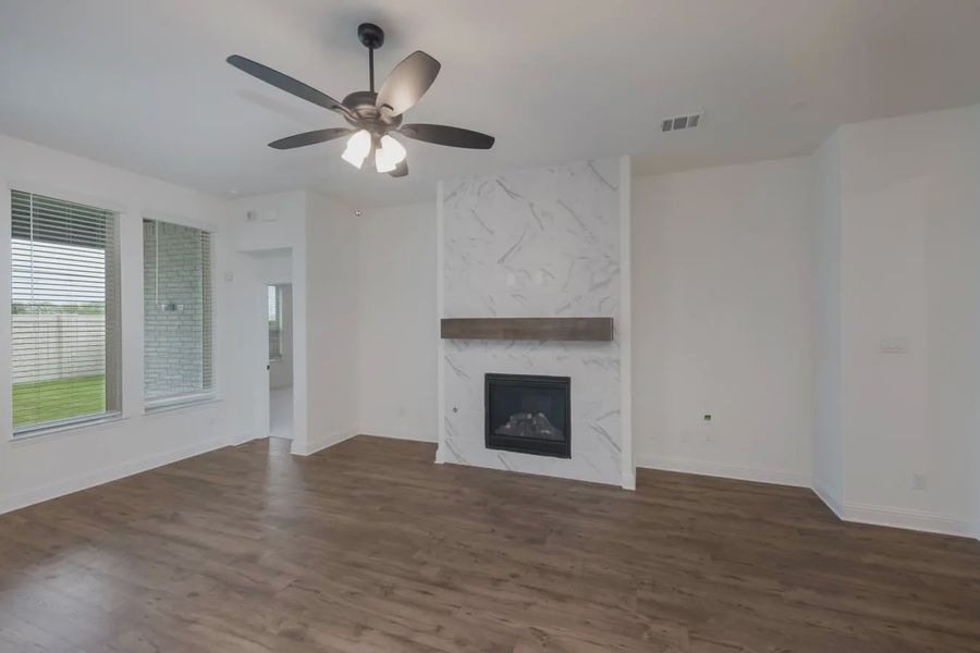 Representative unfurnished interior of a home built from the Bridgeport by Chesmar Homes in Heartland 50's and 60's, Heartland (Image 17).