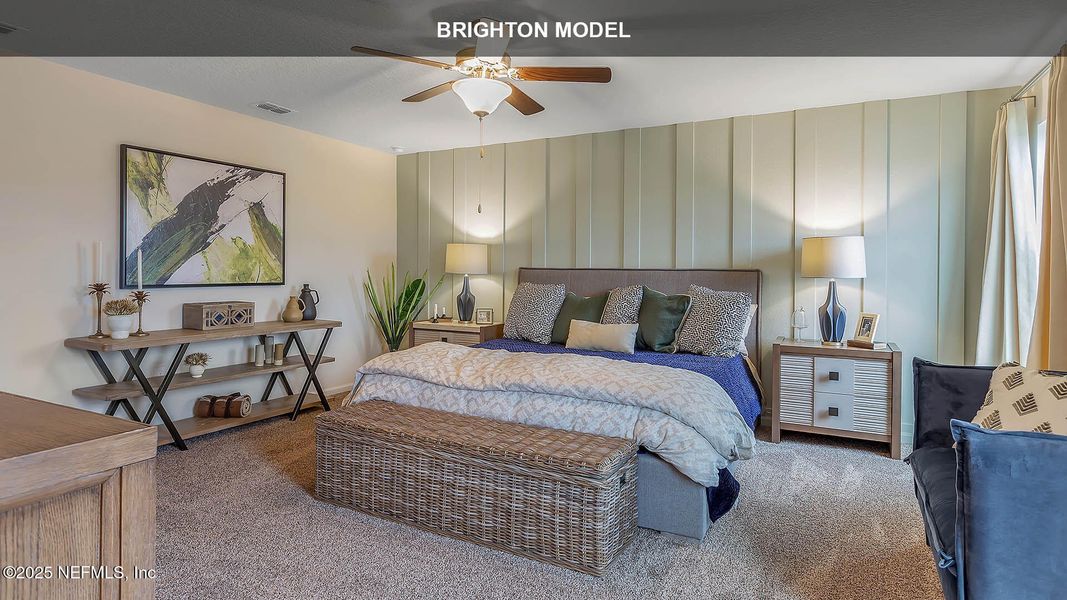 Furnished interior view inside a new home in The Arbors, Jacksonville (Image 33). Furnished interior view inside a new home in The Arbors, Jacksonville (Image 33).