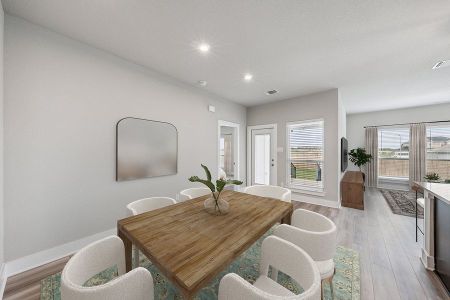 Representative furnished interior of a home built from the Blakely by Omega Builders in Hartrick Ranch, Temple (Image 8). Representative furnished interior of a home built from the Blakely by Omega Builders in Hartrick Ranch, Temple (Image 8).