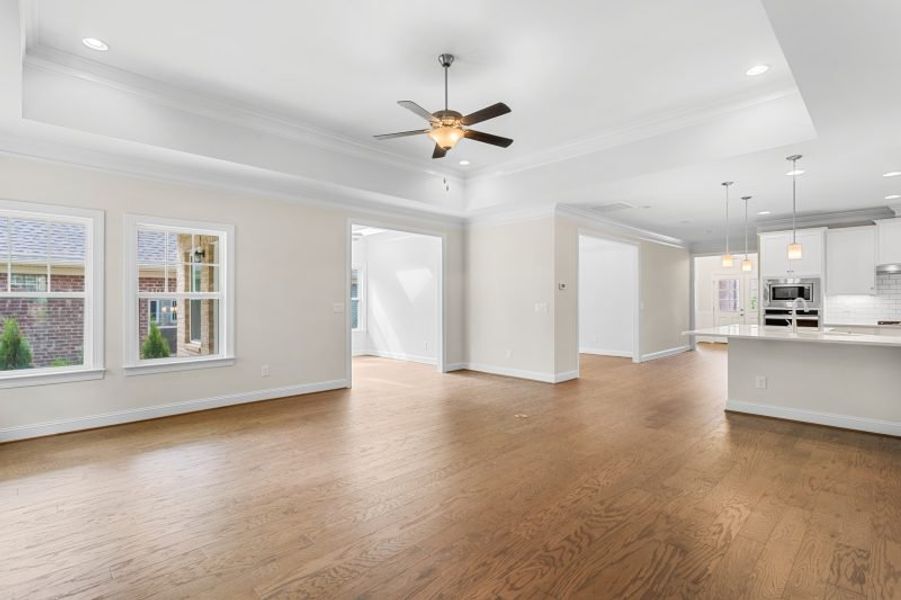 Representative unfurnished interior of a home built from the Somerset by Keystone Homes NC in Weybridge, Burlington (Image 22). Representative unfurnished interior of a home built from the Somerset by Keystone Homes NC in Weybridge, Burlington (Image 22).