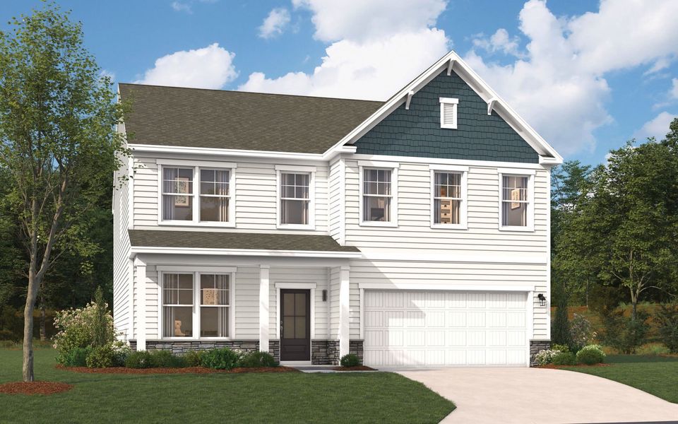 Representative exterior photo of a completed home built from the The Kershaw by Stanley Martin Homes in Riverside Ridge, Lawrenceville, GA (Image 83).