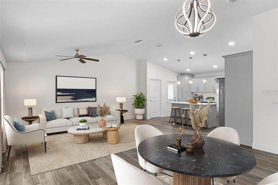 Furnished interior view inside a new home in , St. Petersburg (Image 10).