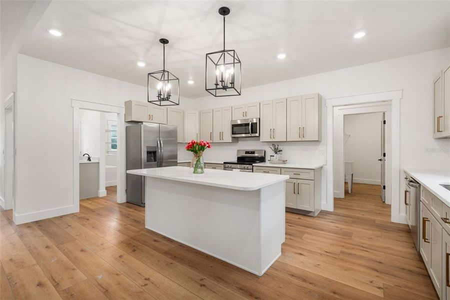 Expansive open kitchen