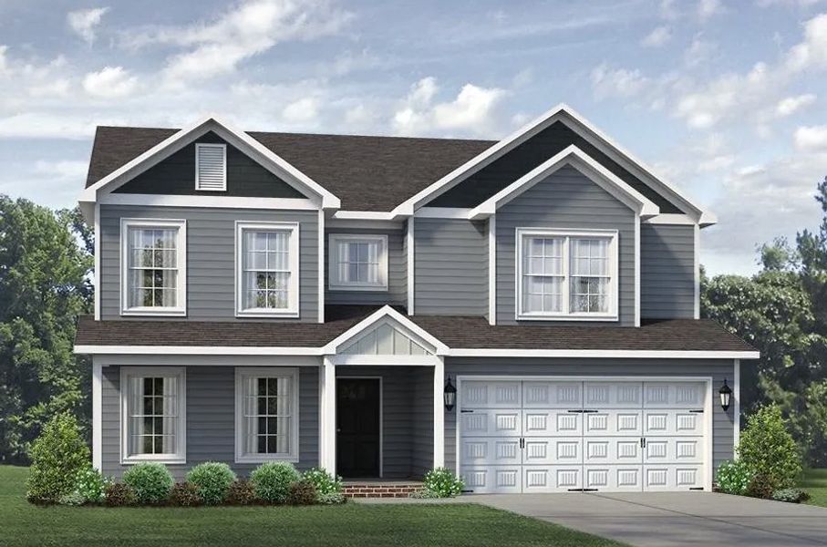 Front exterior of a home in the Sullivans Reserve community, located in Walkertown, NC (Image 14).