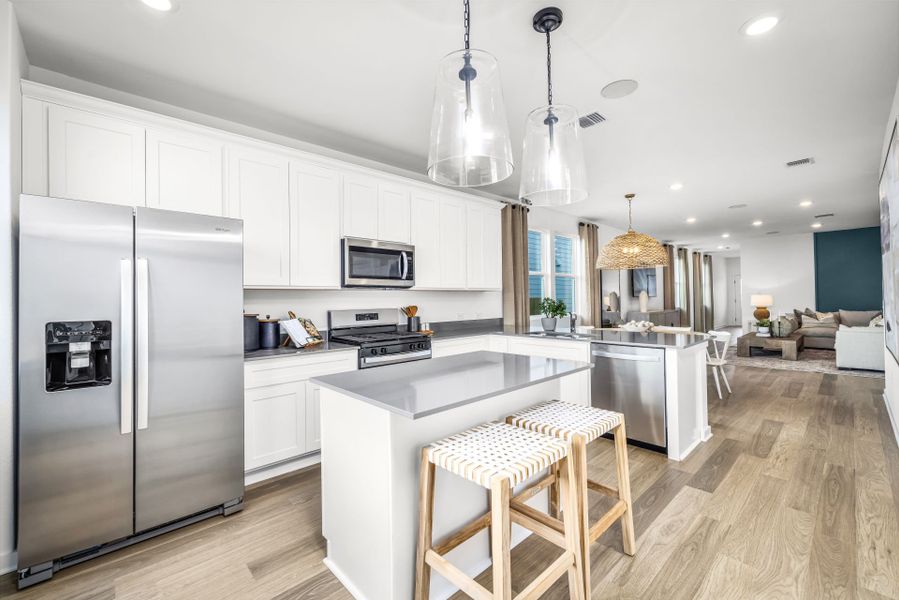 Representative furnished interior of a home built from the Afton by Centex in Larson Crossing, Elgin (Image 7).