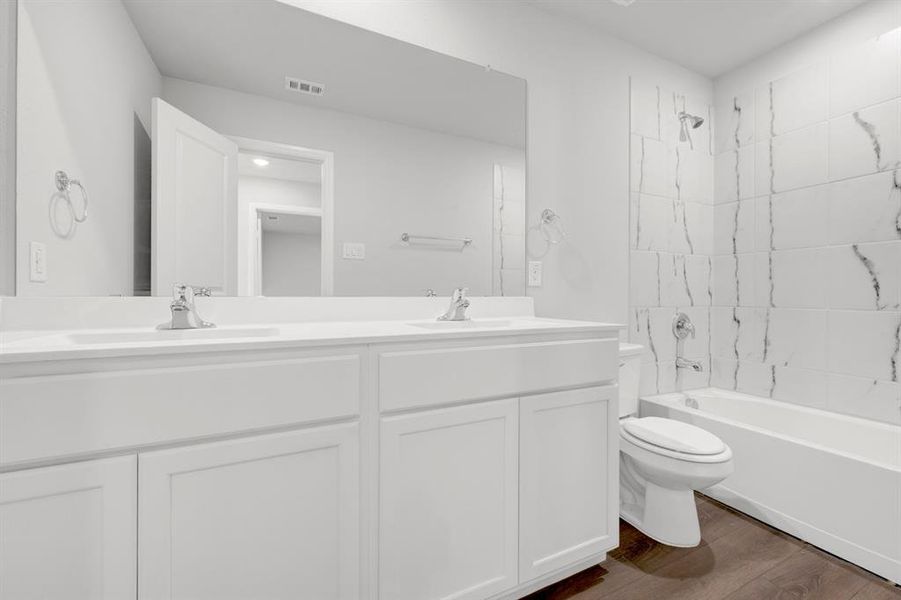 Furnished interior view inside a new home in Meadow Park, Denton (Image 16). Furnished interior view inside a new home in Meadow Park, Denton (Image 16).