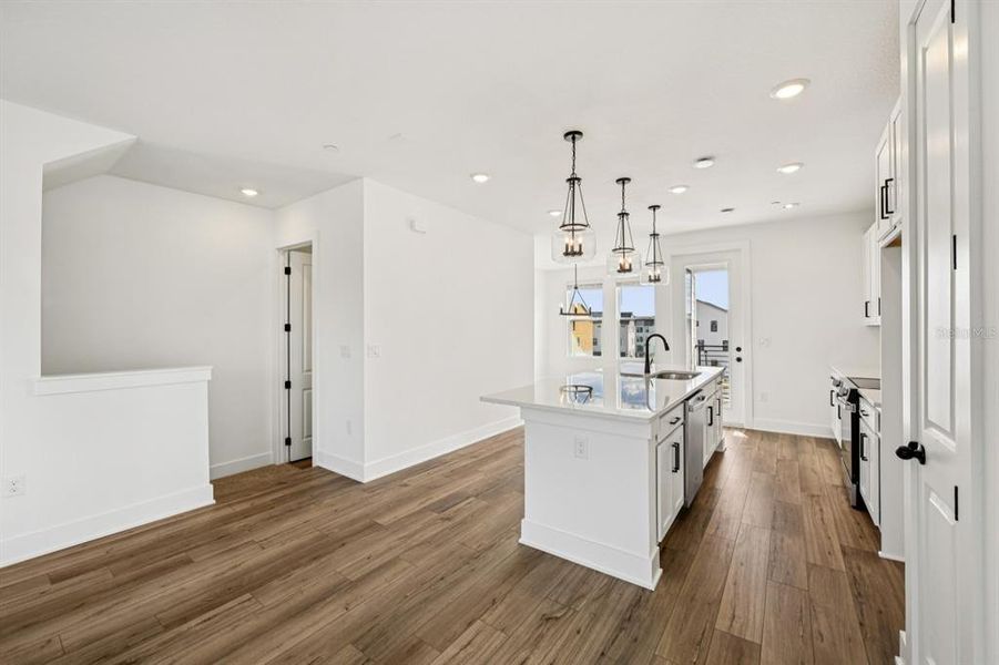 Furnished interior view inside a new home in Parkview at Hamlin, Winter Garden (Image 10).
